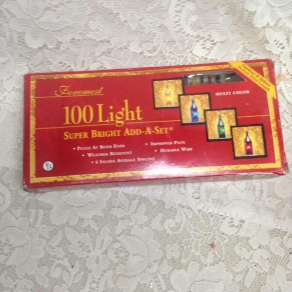 Vintage100 Christmas Lights in Original Box