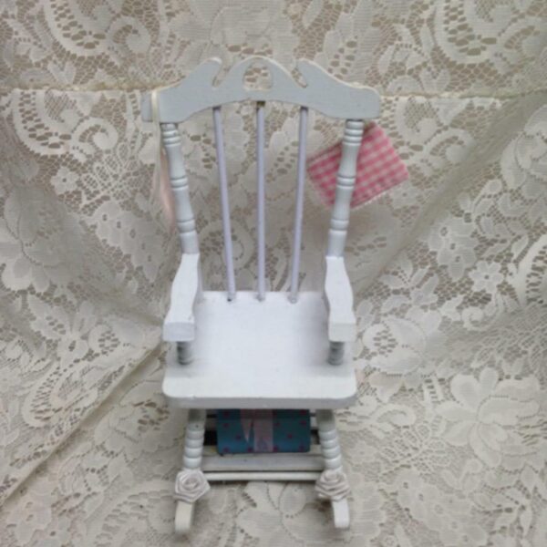 Vintage Musical Dolls Chair 10in x 6in x 7in