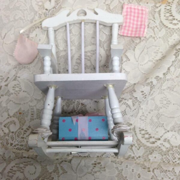 Vintage Musical Dolls Chair 10in x 6in x 7in