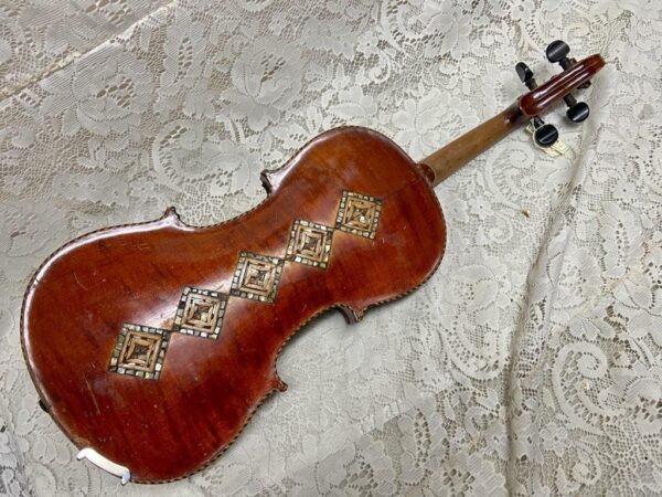 Antique, 19th C Handcrafted Violin with Original Wooden Case and Bow