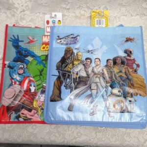 2-pc Star Wars and Marvel Comics Hulk Toy Bags 13in x 13in (B)