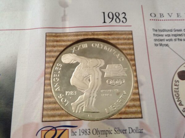 Genuine United States Mint- BU 1983 Olympic Dollar 1983s