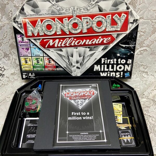 Vintage, Complete Monopoly Millionaire Board Game - 12in Sq