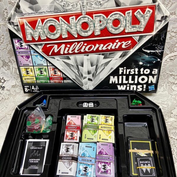 Vintage, Complete Monopoly Millionaire Board Game - 12in Sq
