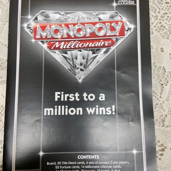 Vintage, Complete Monopoly Millionaire Board Game - 12in Sq