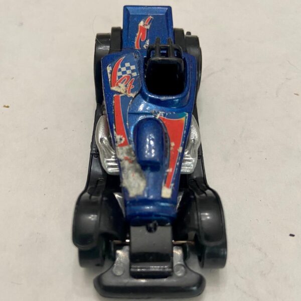 Vintage Hotwheels-Mattel Inc. 2001 McD corp Blue Race Car