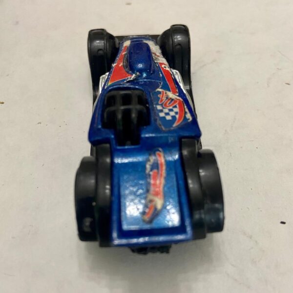 Vintage Hotwheels-Mattel Inc. 2001 McD corp Blue Race Car