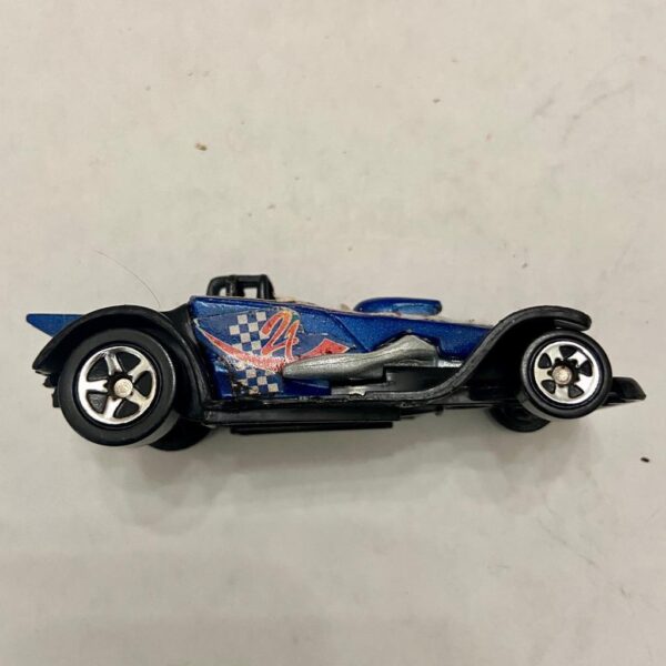 Vintage Hotwheels-Mattel Inc. 2001 McD corp Blue Race Car