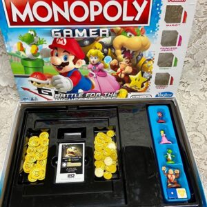 Vintage, Complete Monopoly Gamer Nintendo Mario Bros Battle Edition- 12in Sq