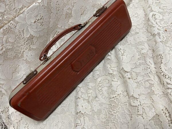 Antique Rare F.E. Olds & Sons Ambassador USA Silver Flute With Original Case