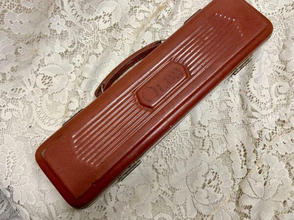 Antique Rare F.E. Olds & Sons Ambassador USA Silver Flute With Original Case