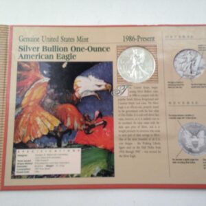 Genuine United States Mint- BU 1993 Silver Bullion One-Ounce American Eagle