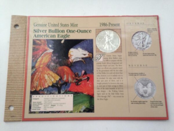 Genuine United States Mint- BU 1993 Silver Bullion One-Ounce American Eagle