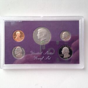 1989S United States Proof Set -5pc Coin Set FV $0.91