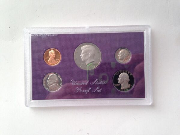 1989S United States Proof Set -5pc Coin Set FV $0.91