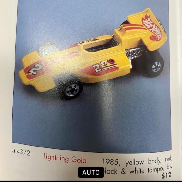 Vintage Hotwheels-Mattel Inc. 1985 Yellow Race Car