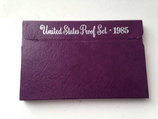 1985S United States Proof Set -5pc Coin Set FV $0.91