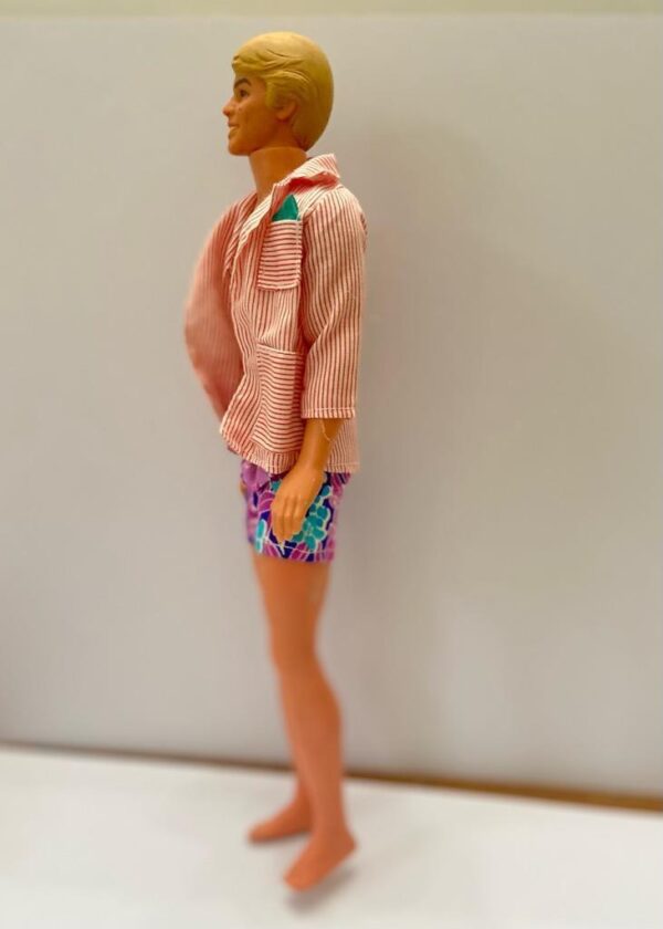 Vintage, 1968- Ken- Barbie Doll in Original Red and White Shirt