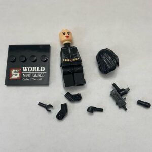 World Mini Figures-Long Haired Black Widow, 2 inch Miniature Figure