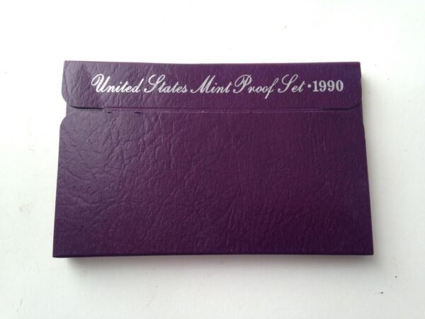 1990S United States Proof Set -5pc Coin Set FV $0.91