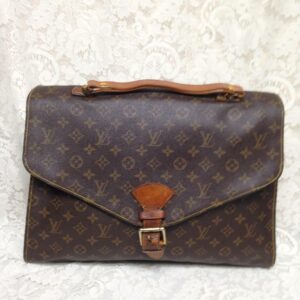 Louis Vuitton Brown Mono Coated Canvas Briefcase 17inx13inx3in