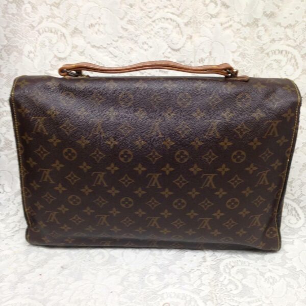 Louis Vuitton Brown Mono Coated Canvas Briefcase 17inx13inx3in