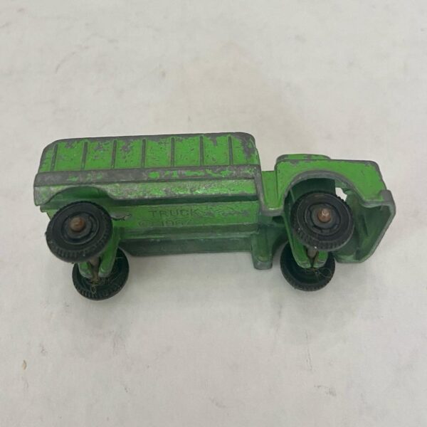 Vintage Tootsie Toy green dump truck