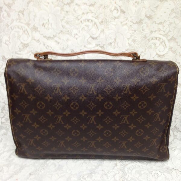 Louis Vuitton Brown Mono Coated Canvas Briefcase 17inx13inx3in