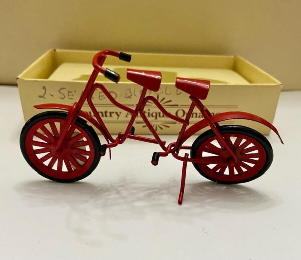 Vintage, Rare, Country Antique Ornament- 2-Seater Bicycle