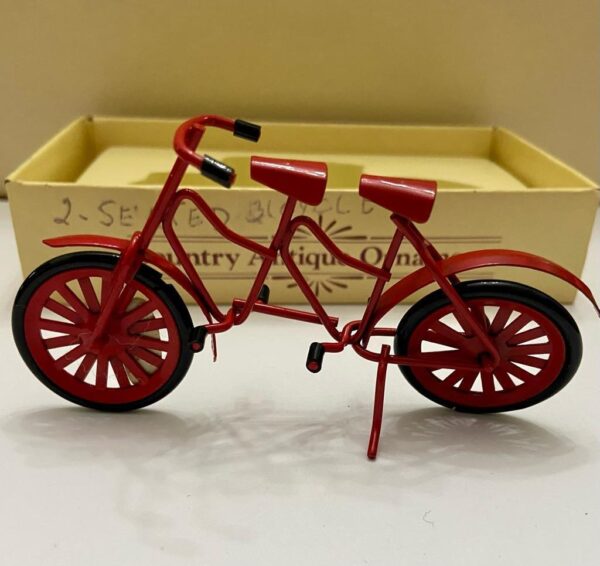Vintage, Rare, Country Antique Ornament- 2-Seater Bicycle