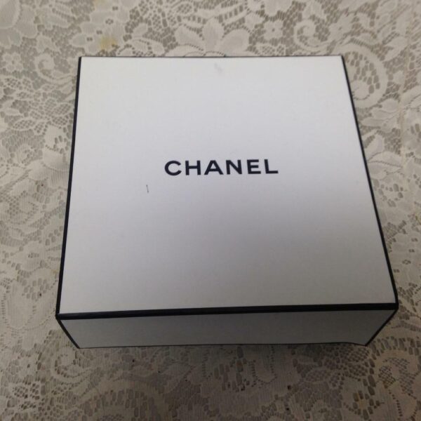 Chanel White and Black, Large Square Gift Box 8.5in Sq. x 4in (box Only)