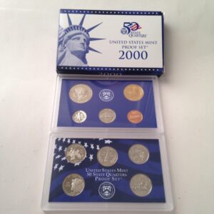 2000S United States Mint Proof Set -5 State Quarters $2.91FV