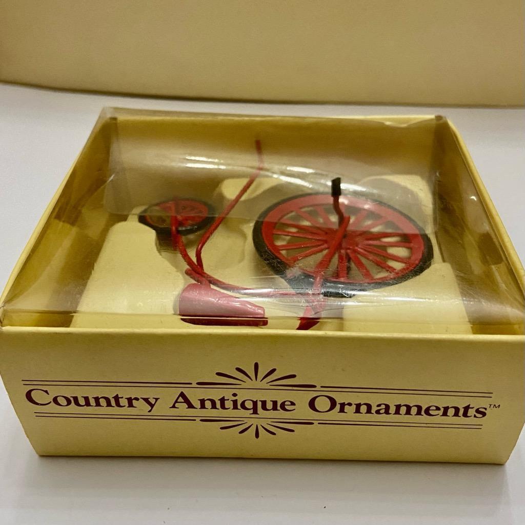 Vintage, Rare, Country Antique Ornament- Bicycle