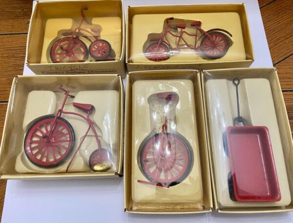 Vintage, Rare, Country Antique Ornament- Bicycle