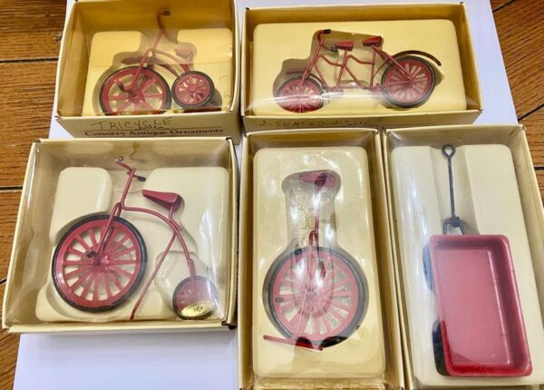 Vintage, Rare, Country Antique Ornament- Bicycle