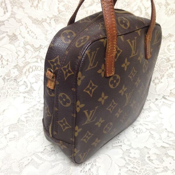 Authentic Louis Vuitton, Brown Mono Square-Shape Handbag Crossbody 8inx8inx3in