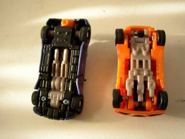 Lot of 2, Orange and Blue Car- Robot Transformers (#06)