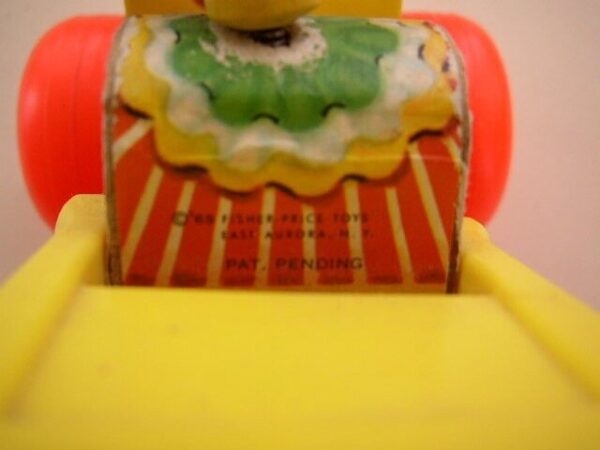 1960s, Fisher Price, Clown in Jalopy Pull Toy