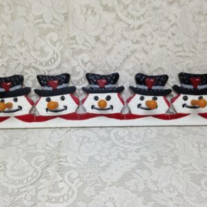 Beautiful, Handcrafted Wood, Figural Snowman, Hats or Garment Hanger