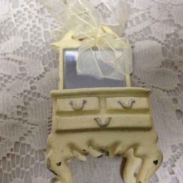 Dolls, Beige Dresser Chair or Ornament 4in x 2in x 2.5in