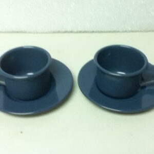 Vintage, 4-pc Federal Blue Enamelware Tea Set