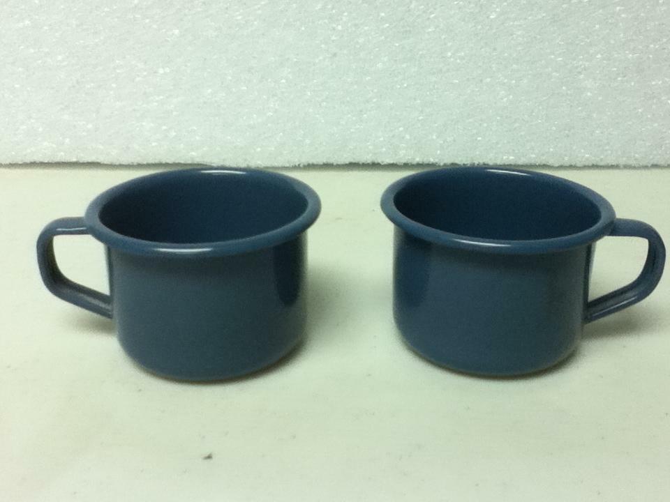 Vintage, 4-pc Federal Blue Enamelware Tea Set