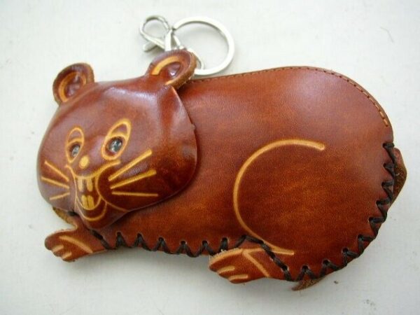 Cute Little Mice Leather Coin-keychain Purse