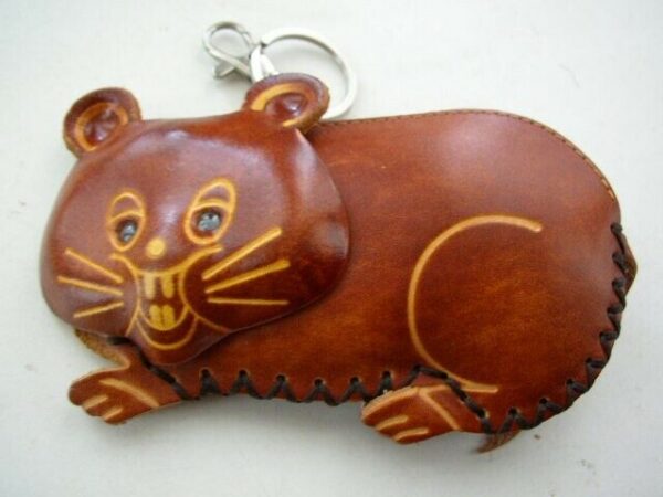 Cute Little Mice Leather Coin-keychain Purse