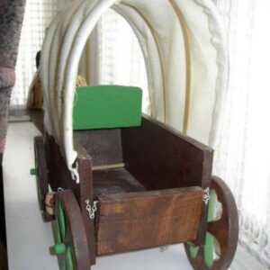 Vintage, Handcrafted, Large, 20-inch x 28-inch x 12-inch Wooden Wagon-Pull Toy