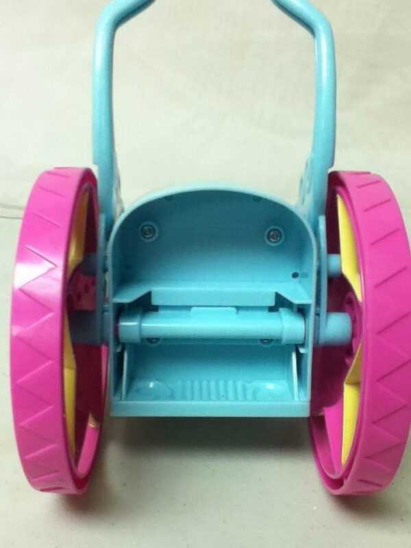 Viacom-Mattel, Colorful, Blue and Pink Doll's Rickshaw 10.5in L x 8.5in W 5in H