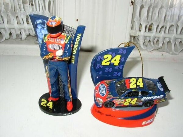 Nascar-Trevco Jeff Gordon #24; 2-pc Ornaments In Orig. Box