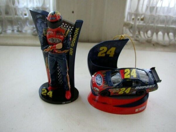 Nascar-Trevco Jeff Gordon #24; 2-pc Ornaments In Orig. Box