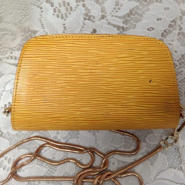 Louis Vuitton Yellow Epi Leather Cosmetic Pouch-Crossbody 7in x 4in x 2.5in