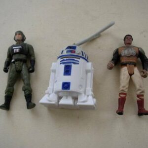 1997 and 2010 Lucas Film. Ltd. Lot of 3 Starwar Figures- R2D2, Lando & Wedge (D)